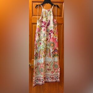 Zara floral paisley printed maxi dress Sz S